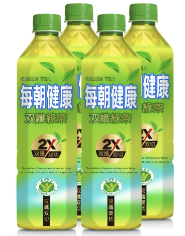 統一 Uni President  每朝健康-雙纖綠茶 Every Morning Healthy Supreme Fiber Green Tea (No Sugar) (650mlx4)
