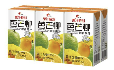 光泉正庄 Guang Quan Zheng Zhuang 芭芒柳 Guava Mango Orange Mixed Juice (300ml*6)